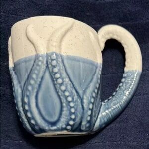 Beachcomber Coastal Life Octopus Stoneware Coffee Mug Tea Cup Ocean Decor 12oz